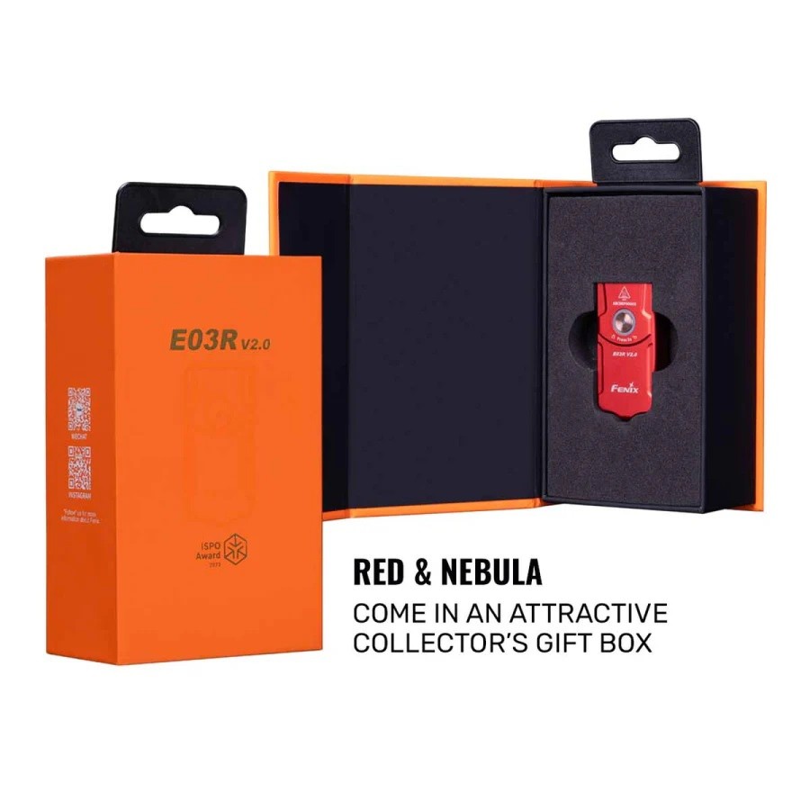 FENIX TORCIA PORTACHIAVI - TUTTO IN METALLO - E03R V2.0 - ROSE RED