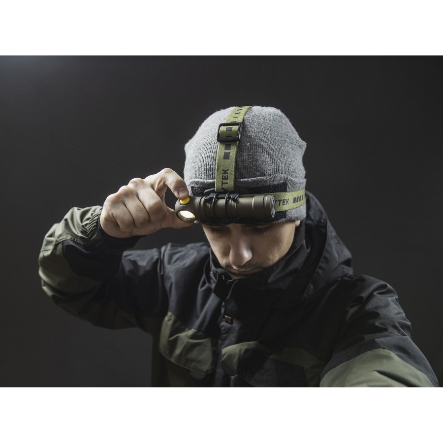 ARMYTEK LANTERNA MODEL WIZARD C2 PRO MAX - MAGNET USB - OLIVE - LUMINA ALBA