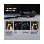 ARMYTEK LANTERNA MODEL WIZARD C2 WR - MAGNET USB - LUMINA ALBA/ROSIE