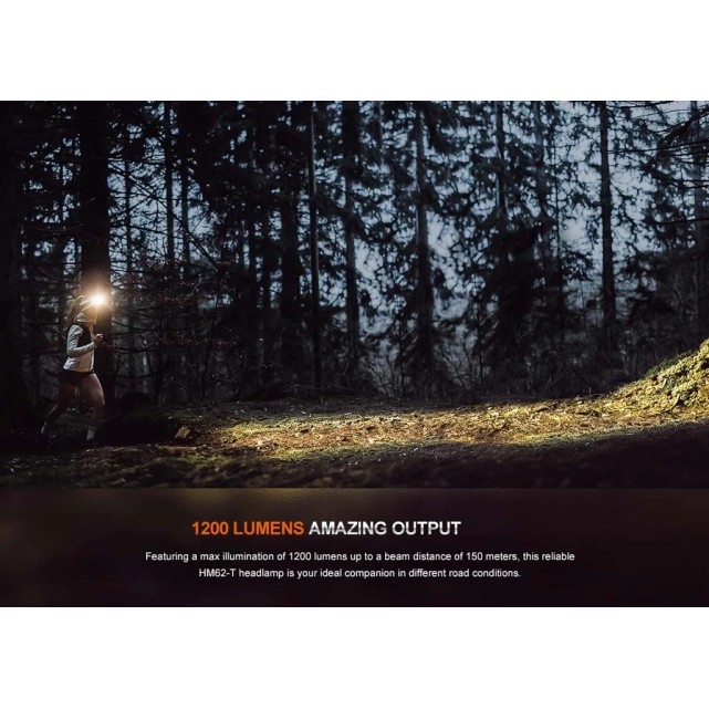 FENIX HM62-T LAMPADA FRONTALE LEGGERA PER TRAIL RUNNING