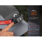 FENIX HM62-T LAMPADA FRONTALE LEGGERA PER TRAIL RUNNING