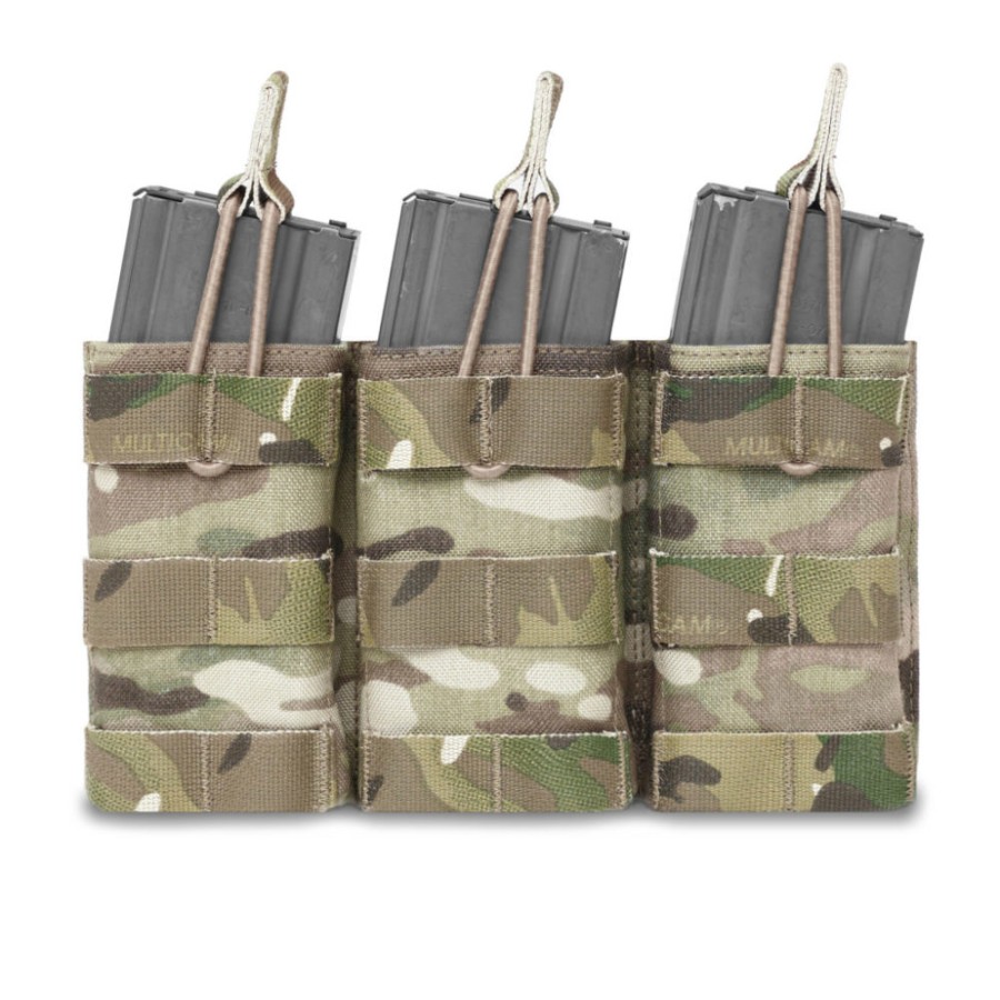 TRIPLE FAST OPEN MAGAZINE POUCH - MULTICAM