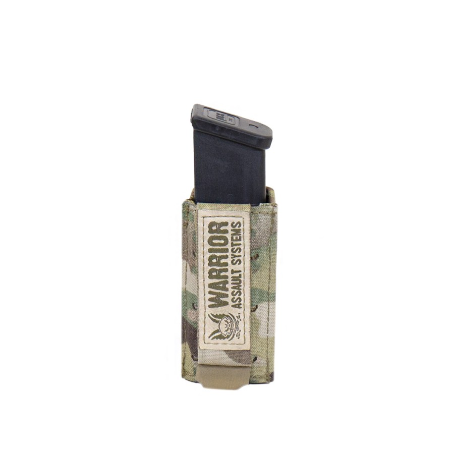 SINGLE SNAP MAG POUCH - LASER CUT - 9MM SHORT - MULTICAM