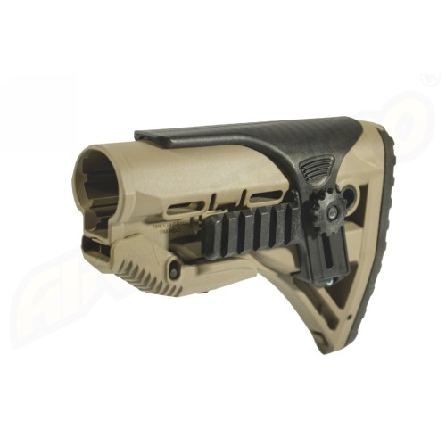 PAT PENTRU AR15 / M16 / M4 STYLE - SHOCK ABSORBING / RAIL - TAN