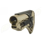 PAT PENTRU AR15 / M16 / M4 STYLE - SHOCK ABSORBING / RAIL - TAN