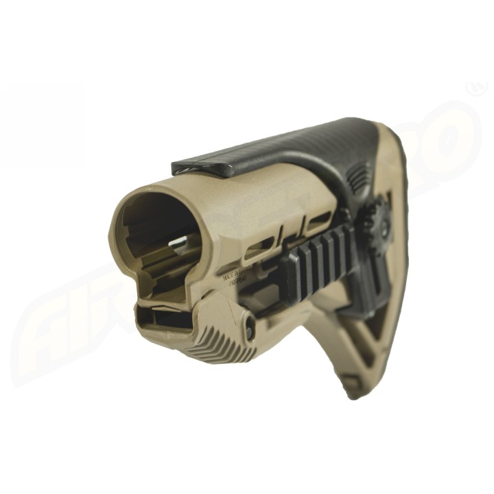 PAT PENTRU AR15 / M16 / M4 STYLE - SHOCK ABSORBING / RAIL - TAN