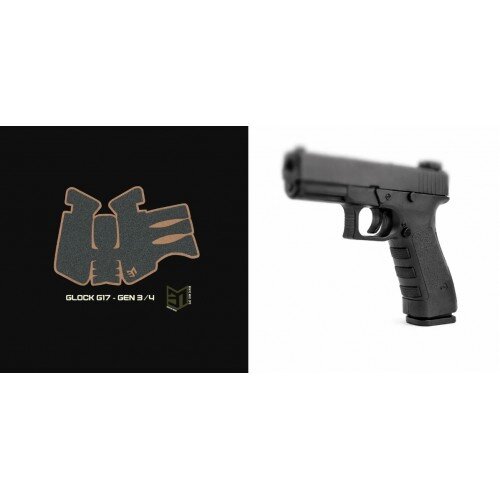 GRIP ADERENT BRAVO MIKE OPS PRECISION GRIPS PENTRU GLOCK G17 GEN3/4