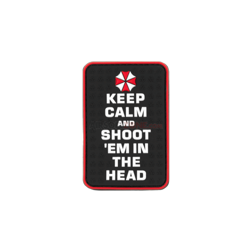 PATCH CAUCIUC - KEEP CALM AND SHOOT - COLOR