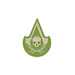PATCH CAUCIUC - ASSASSIN SKULL - MULTICAM