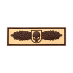 PATCH CAUCIUCAT - SOF SKULL BADGE - DESERT