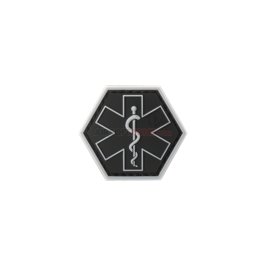 PATCH CAUCIUCAT PARAMEDIC HEXAGON - RANGER GREEN
