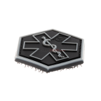 PATCH CAUCIUCAT PARAMEDIC HEXAGON - RANGER GREEN