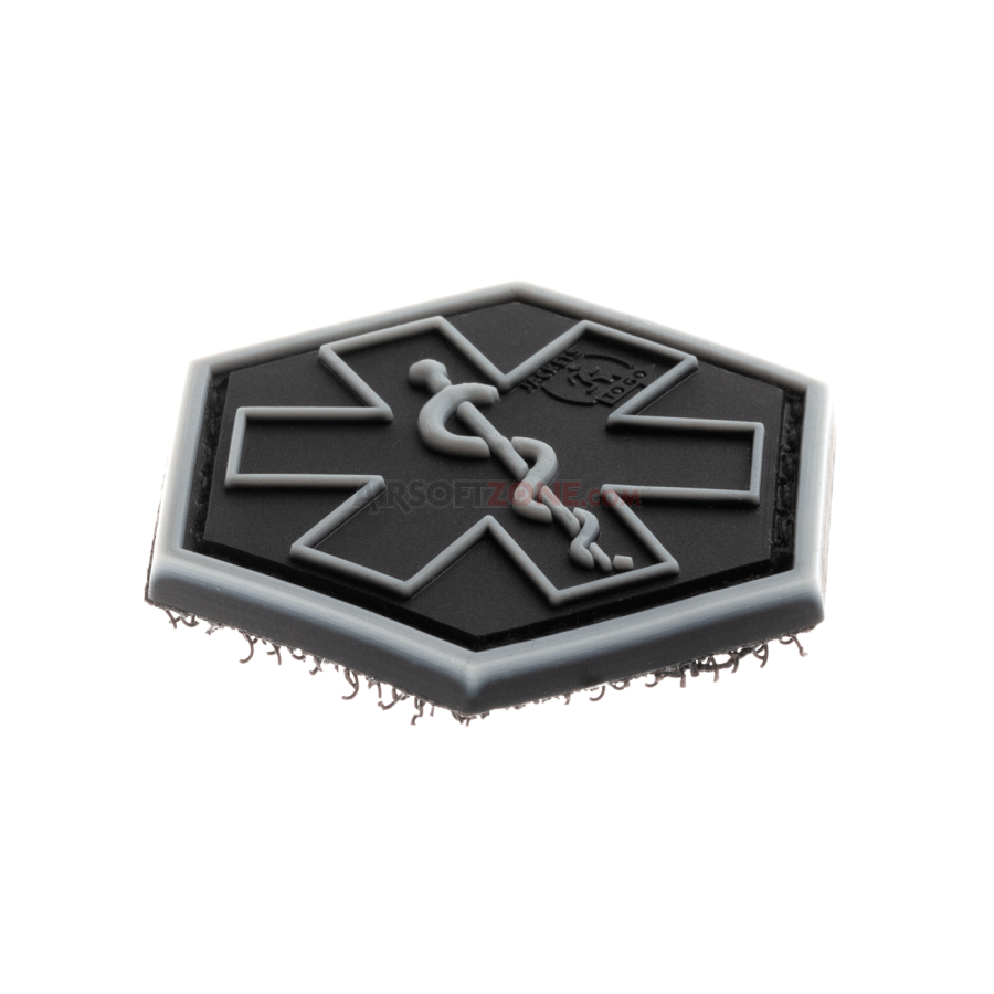 PATCH CAUCIUCAT PARAMEDIC HEXAGON - RANGER GREEN