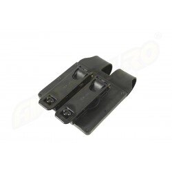 PORT INCARCATOR DUBLU INCHIS DIN POLIMER - PENTRU GLOCK 17 - SISTEM MOLLE - NERGU