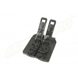 PORT INCARCATOR DUBLU INCHIS DIN POLIMER - PENTRU GLOCK 17 - SISTEM MOLLE - NERGU