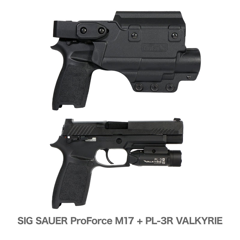 HOLSTER UNIVERSAL PENTRU PISTOL CU LANTERNA SI RED DOT - LUX - NEGRU