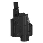 HOLSTER UNIVERSAL PENTRU PISTOL CU LANTERNA SI RED DOT - LUX - NEGRU