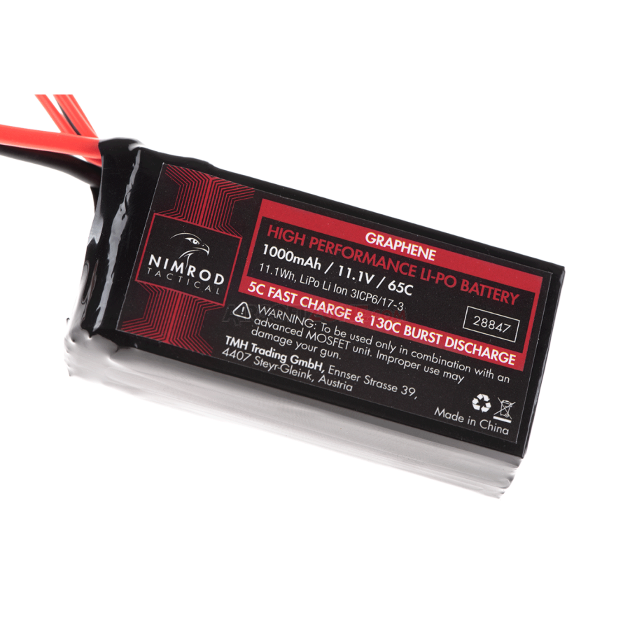 LI-PO ACUMULATOR 11.1V - 1000MAH - 65C - GRAPHENE PEQ TYPE - T-PLUG