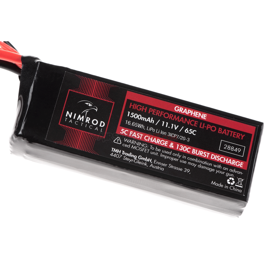 LI-PO - ACUMULATOR 11.1V - 1500MAH - 65C - GRAPHENE MINI TYPE - T-PLUG