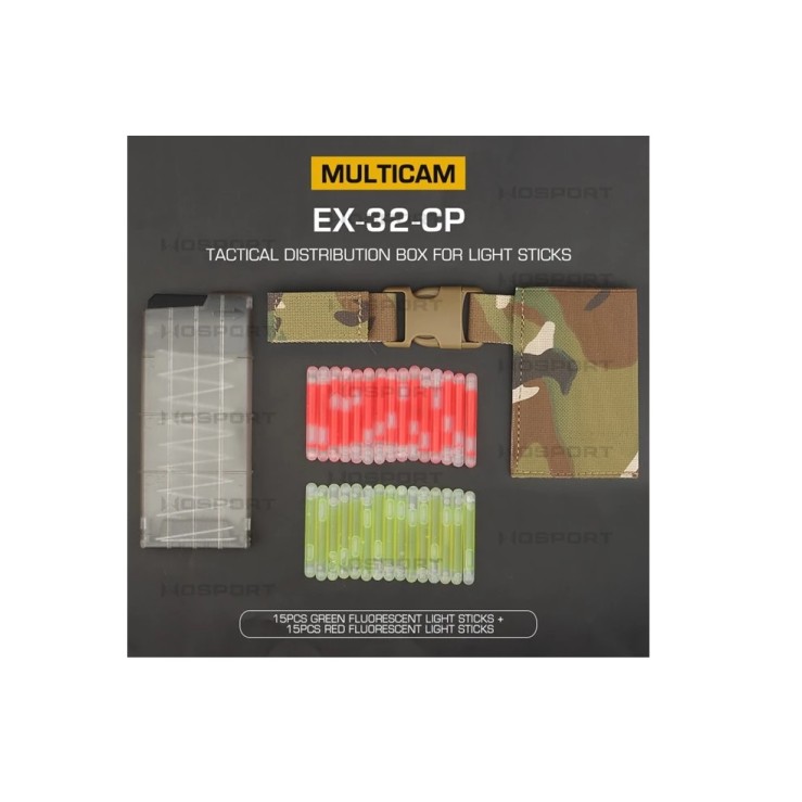 CUTIE TACTICA CU LIGHT STICKS - MULTICAM
