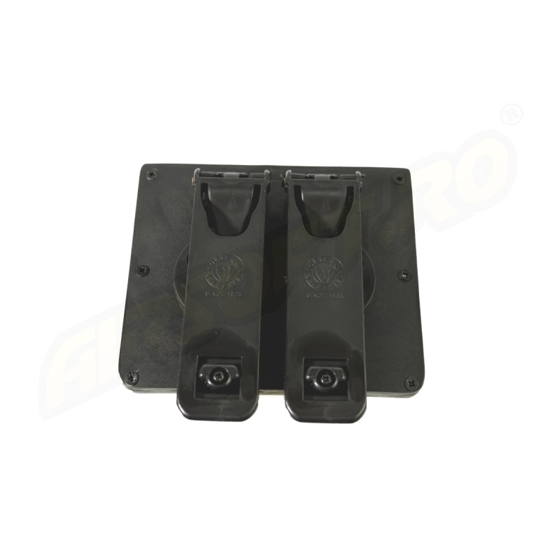 KING COBRA PORTA CARICATORE DOPPIO APERTO IN POLIMERO - PER BERETTA PX4 - SISTEMA MOLLE - NERO