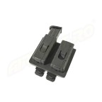 KING COBRA PORTA CARICATORE DOPPIO APERTO IN POLIMERO - PER BERETTA PX4 - SISTEMA MOLLE - NERO