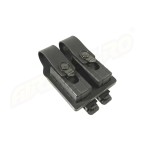 PORT INCARCATOR DUBLU INCHIS DIN POLIMER - PENTRU BERETTA PX4 - SISTEM MOLLE - BLACK