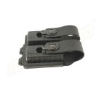 PORT INCARCATOR DUBLU INCHIS DIN POLIMER - PENTRU BERETTA PX4 - SISTEM MOLLE - BLACK