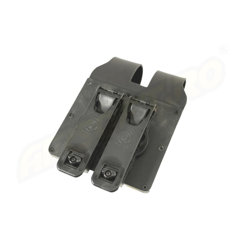 PORT INCARCATOR DUBLU INCHIS DIN POLIMER - PENTRU BERETTA PX4 - SISTEM MOLLE - BLACK