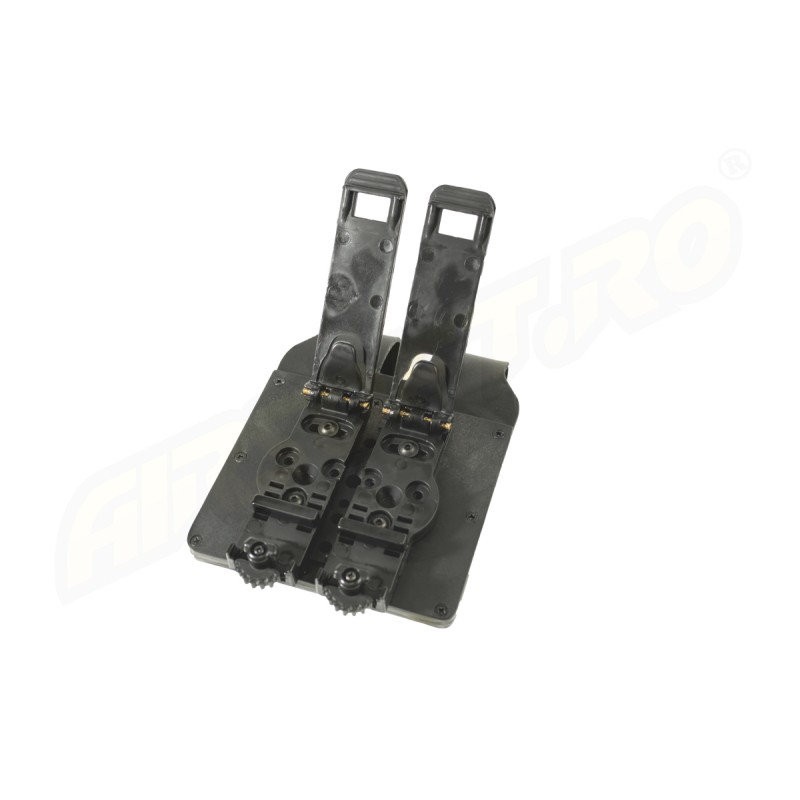 PORT INCARCATOR DUBLU INCHIS DIN POLIMER - PENTRU BERETTA PX4 - SISTEM MOLLE - BLACK