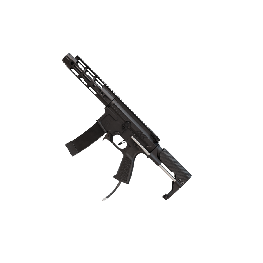 WOLVERINE AIRSOFT MTW-9 INFERNO PDW STOCK - 7 INCH