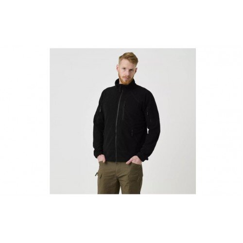 JACHETA TACTICA ALPHA - GRID FLEECE - BLACK