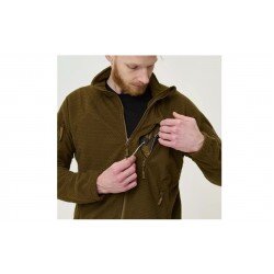 JACHETA TACTICA ALPHA - GRID FLEECE - BLACK