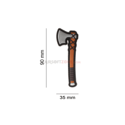 PATCH CAUCIUC VIKING NORTHMEN AXE - COLOR