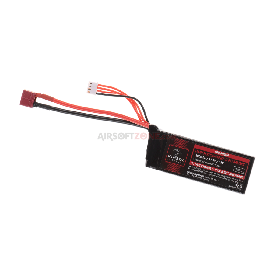 LI-PO - ACUMULATOR 11.1V - 1800MAH - 65C - GRAPHENE - T-PLUG