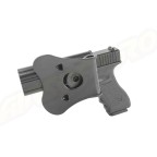 Amomax Polymer Tactical Holster for Glock 17/22/31, KWA ATP Series, APS ACP Series - Black
