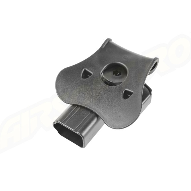 Amomax Polymer Tactical Holster for Glock 17/22/31, KWA ATP Series, APS ACP Series - Black