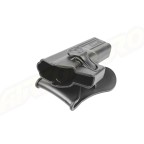 Amomax Polymer Tactical Holster for Glock 17/22/31, KWA ATP Series, APS ACP Series - Black