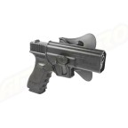 Amomax Polymer Tactical Holster for Glock 17/22/31, KWA ATP Series, APS ACP Series - Black