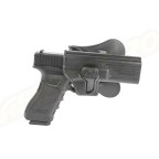Amomax Polymer Tactical Holster for Glock 17/22/31, KWA ATP Series, APS ACP Series - Black