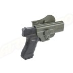 Amomax Polymer Tactical Holster for Glock 17/22/31, KWA ATP Series, APS ACP Series - OD