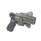 Amomax Polymer Tactical Holster for Glock 17/22/31, KWA ATP Series, APS ACP Series - OD