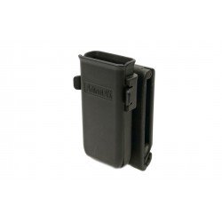 Amomax Porta-caricatore singolo in polimero per calibro 9 mm, .40, .45 - Nero