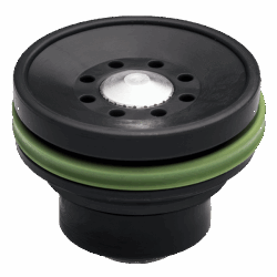X-ORING CARBON FIBER REINFORCED TECHNOPOLYMER PISTON HEAD