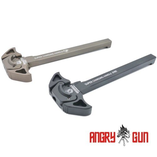 ANGRY GUN AIRBORNE AMBI CHARGING HANDLE - BLACK - ORIGINAL VERSION FOR TM M4A1 MWS