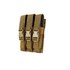 PORT INCARCATOR TRIPLU PENTRU MP5 - COYOTE BROWN