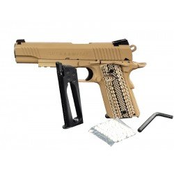 CYBER GUN COLT M45A - CO2 - BLOW-BACK -  TAN