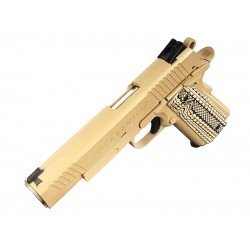 CYBER GUN COLT M45A - CO2 - BLOW-BACK -  TAN
