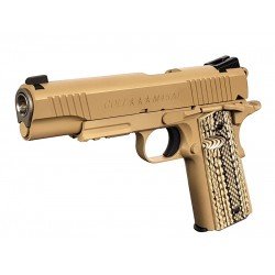CYBER GUN COLT M45A - CO2 - BLOW-BACK -  TAN