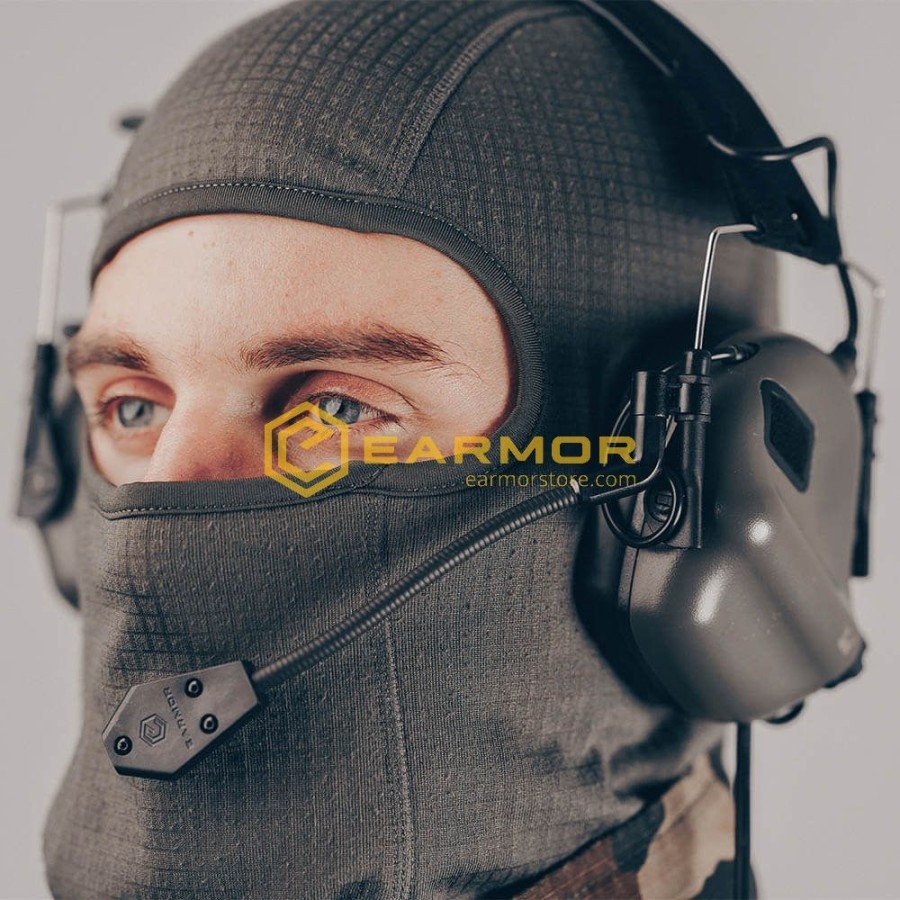 ANTIFOANE ACTIVE MODEL M32 TACTICAL MOD3 PLUS COMUNICATIE - TAN